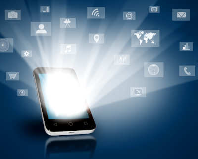 Apps on a mobile device